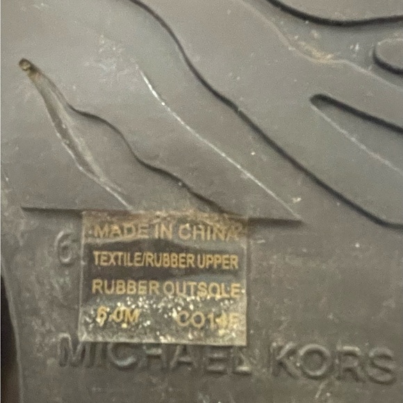 Michael Kors charm stretch rain boot Brown size 6 - Picture 14 of 16